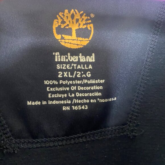 Timberland Pullover Jacket Mens 2XL Black Quarter-Zip Lightweight - Picture 9 of 15